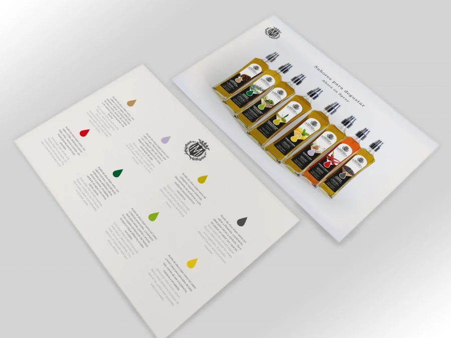 Catálogo de aerosoles, diseño editorial