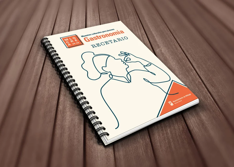 Cuaderno de gastronomía, diseño editorial