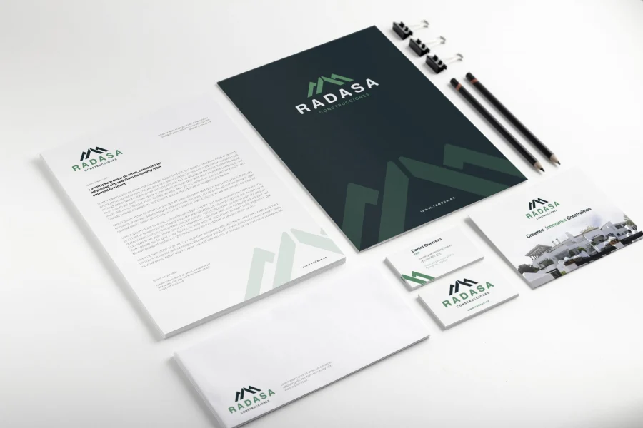 Radasa, papelería, identidad corporativa